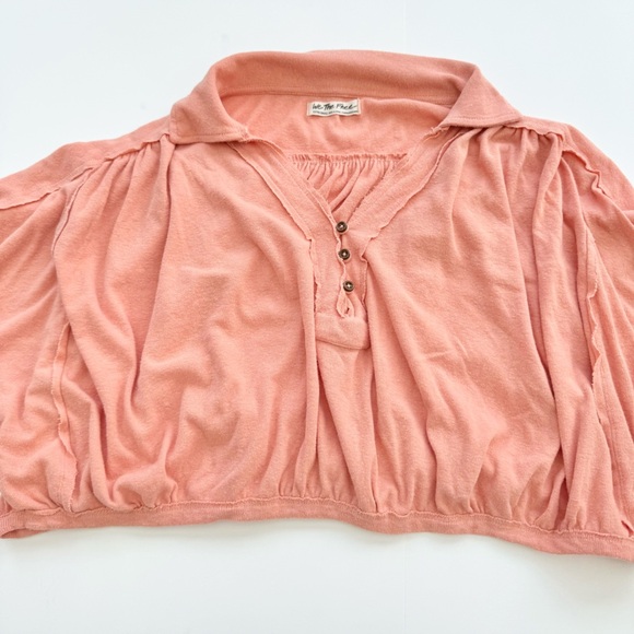 We The Free Darren Oversize Crop Top in Savannah Red - Picture 9 of 16